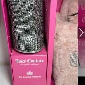 Juicy dusty blush faux fur purse NWT - no box. Comes with small black bling